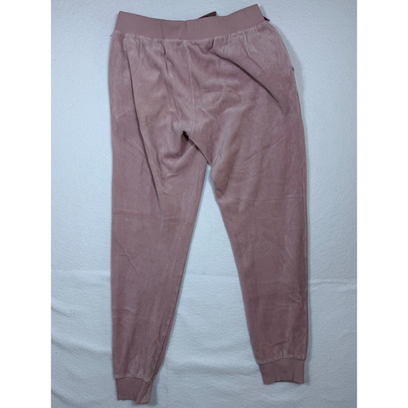 Victorias Secret Pink Velour Lounge Set Top Pants Heart Logo XS Open Back - Picture 6 of 13